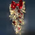 thumbnail image 4 of Corona de Navidad para puerta Delantera, adornos de bola roja para puerta, manto de ventana, decoración navideña para interiores y Exteriores, Nueva, 4 of 4