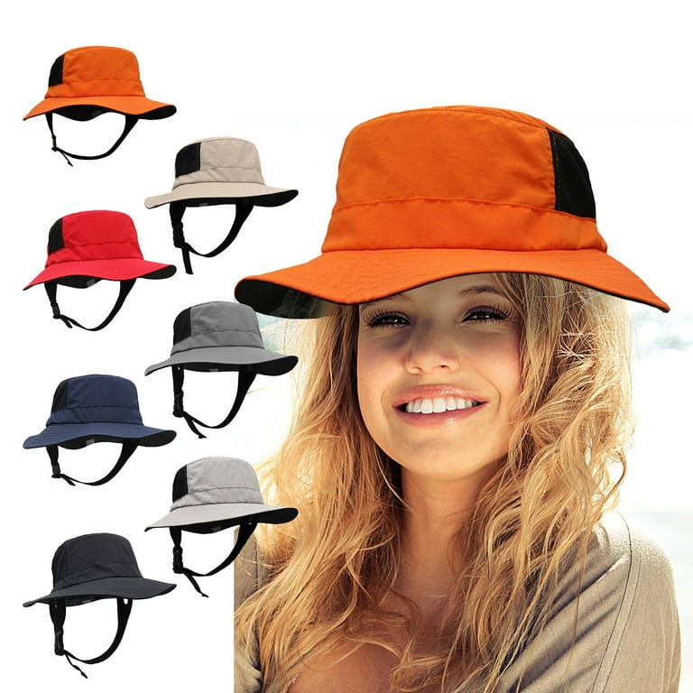 Matoen Summer Bucket Rain Hat with Chin Strap Quick Dry Packable Women Sun Hat Fishing Hat UV Protection