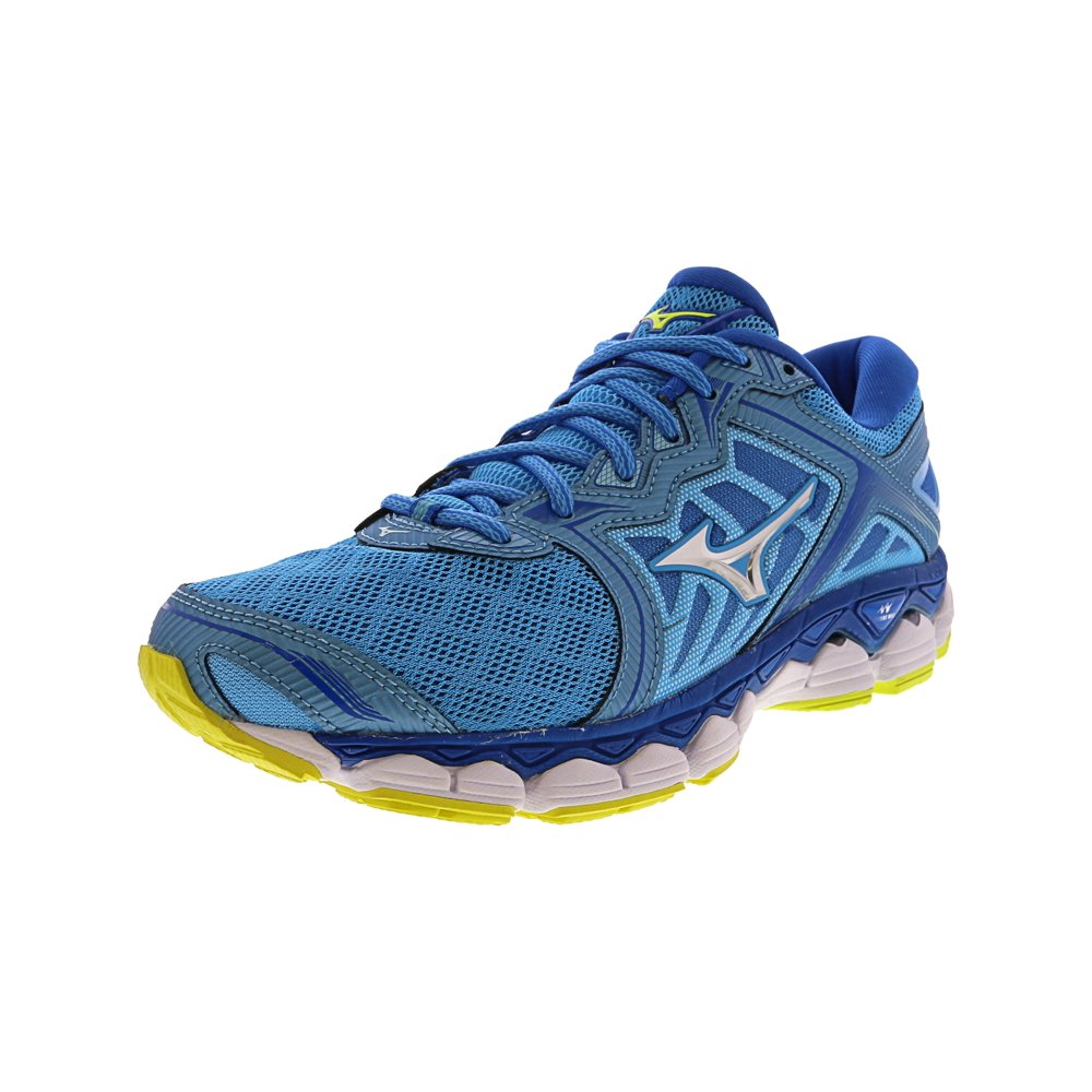 Mizuno Mizuno Women's Wave Sky 8.5M Bright Blue / Silver / Yellow