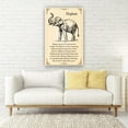 thumbnail image 3 of Elephant Wall Art Knowledge Poster Vintage Animal Wall Art Canvas For Bedroom Decorative Paintings Framed 24×36 in, 3 of 5