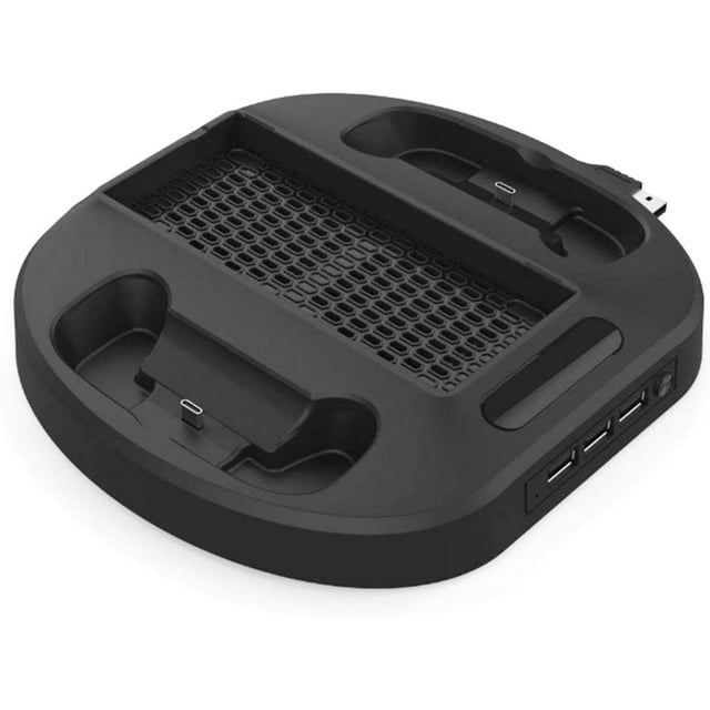 Support de Refroidissement Vertical pour Machine de Jeu, Refroidisseur de Manette, Pile Rechargeable, Ventilateur de Refroidissement avec Station de Recharge pour Manette pour Manette de Jeu Xbox Series S