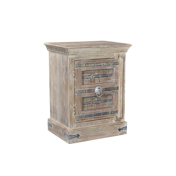 Taran Designs Baker 1-door Solid Wood Nightstand (Left) in White