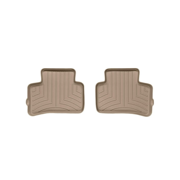 WeatherTech Custom Fit FloorLiners compatible with 2010-2012 Mercedes GLK-Class - 2nd Row (2-Piece Liner), Tan