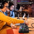 thumbnail image 3 of Facmogu F998 Live Sound Card Audio Mixer, Podcast Audio Interface with DJ Mixer Effects, Voice Changer with Sound Effects for Karaoke Tiktok YouTube Live Streaming Record Gaming, 3 of 7