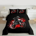 thumbnail image 2 of Homewish Dirt Bike 3-Piece Full Size Comforter Sets For Boys Girls,Abstract Red Splash Bedding Comforter Set,Geometric Honeycomb Lightweight Bedding Sets,Super Cozy Room Decor,Reversible, 2 of 8