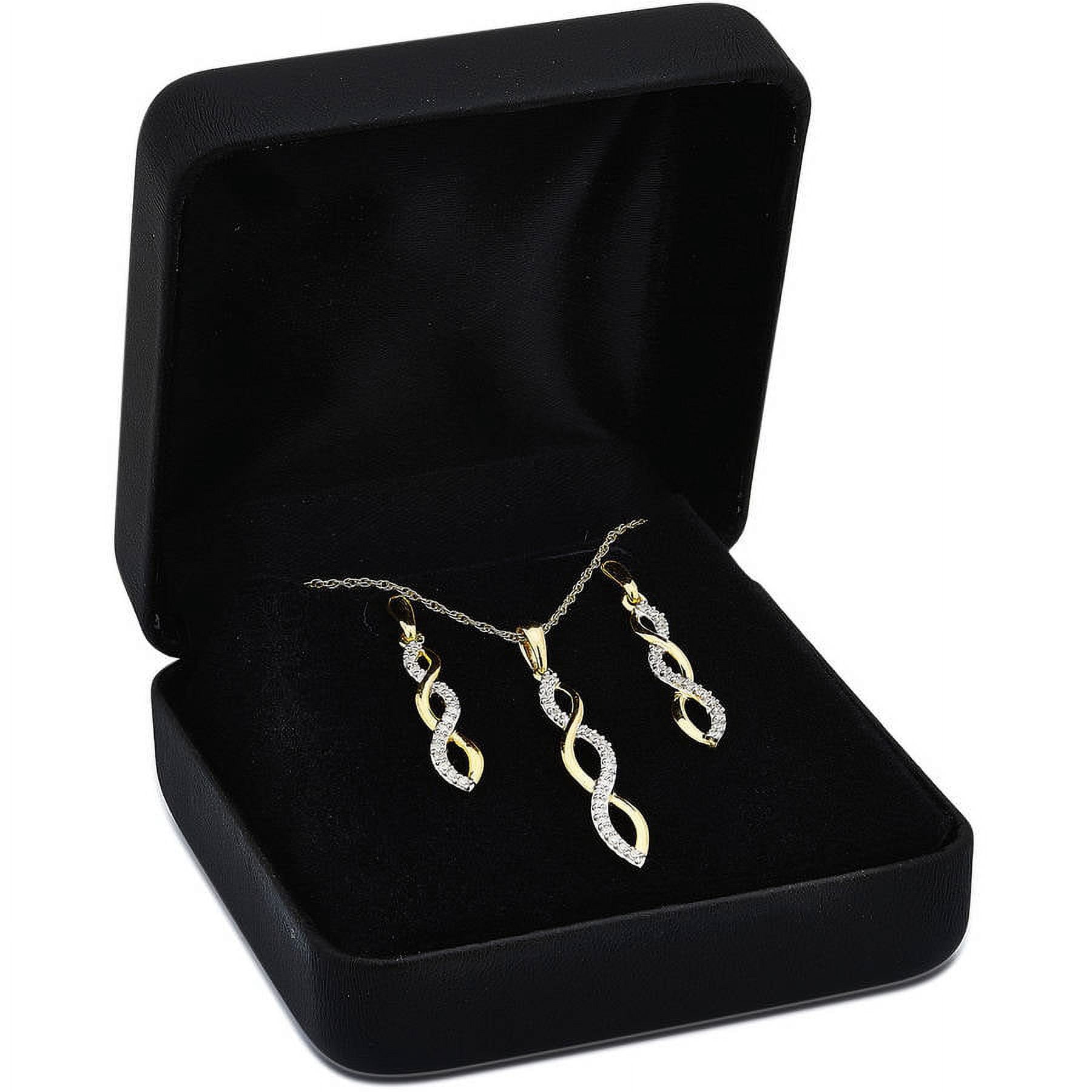 1/4 Carat T.W. Diamond Sterling Silver Infinity 2-Piece Jewelry Set