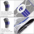 thumbnail image 4 of Knee Brace Compression Sleeve for Knee Pain Wraps Patella Stabilizer with Silicone Gel Spring Support, Hinged Kneepads Protector for Meniscus Tear Arthritis Men Women, 4 of 5