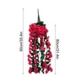 thumbnail image 3 of Yaoyar Artificial Fake Hanging Plants Flowers Basket for Outdoor Spring Summer Decorarion, UV Resistant Faux Plastic Fabric Silk Flowers Rose for Indoor Outside Garden Porch Patio Balcony Decor, 3 of 6