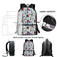 thumbnail image 6 of Uourmeti Ice Hockey Player Pattern Backpack, Large Storage School Backpack 17 Inch Personalized Student Bookbag for Outdoor Travel, 6 of 6