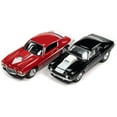 thumbnail image 2 of 1969 Chevrolet Camaro ZLX Phase III Black w/White & 1973 Phase III Medium Red & White 1/64 Diecast Model Cars Johnny Lightning, 2 of 3