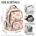thumbnail image 7 of Aplkyhs Backpack for Age 9-18 Sweet Plaid 17 Inch School Bag Large Capacity Breathable Bookbag for Girls Teens Cherry Butterfly, 7 of 7