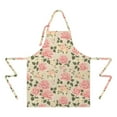 thumbnail image 2 of Pioneer Flower Floral Print Pattern Apron-Garden Aprons for Women with Pockets-Cotton Linen Waterproof Kitchen Cooking Gardening Aprons Adjustable for Kitchen,Cooking,BBQ and Salon 33x27 Inch, 2 of 7