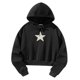 thumbnail image 3 of Sudadera con capucha para mujer, ropa de otoño, ajuste holgado, Y2K, sudadera con capucha de invierno para mujer, sudadera con capucha de manga larga Negro, 3 of 8