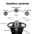 thumbnail image 5 of SYNGAR Mobility Scooters for Seniors with UBS Port & 2 Cup Holders, 4 Wheels Foldable Electric Scooters for Seniors with 300W Motor, 16 Miles Range, Storage Basket, Easy Assembly, Gray, 5 of 12