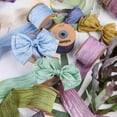 thumbnail image 3 of Namzi Cinta de tela arrugada de 10 yardas, cintas arrugadas con apariencia de seda, para envolver regalos, hacer coronas, lazos, decoración de eventos en el hogar, A08, 3 of 5