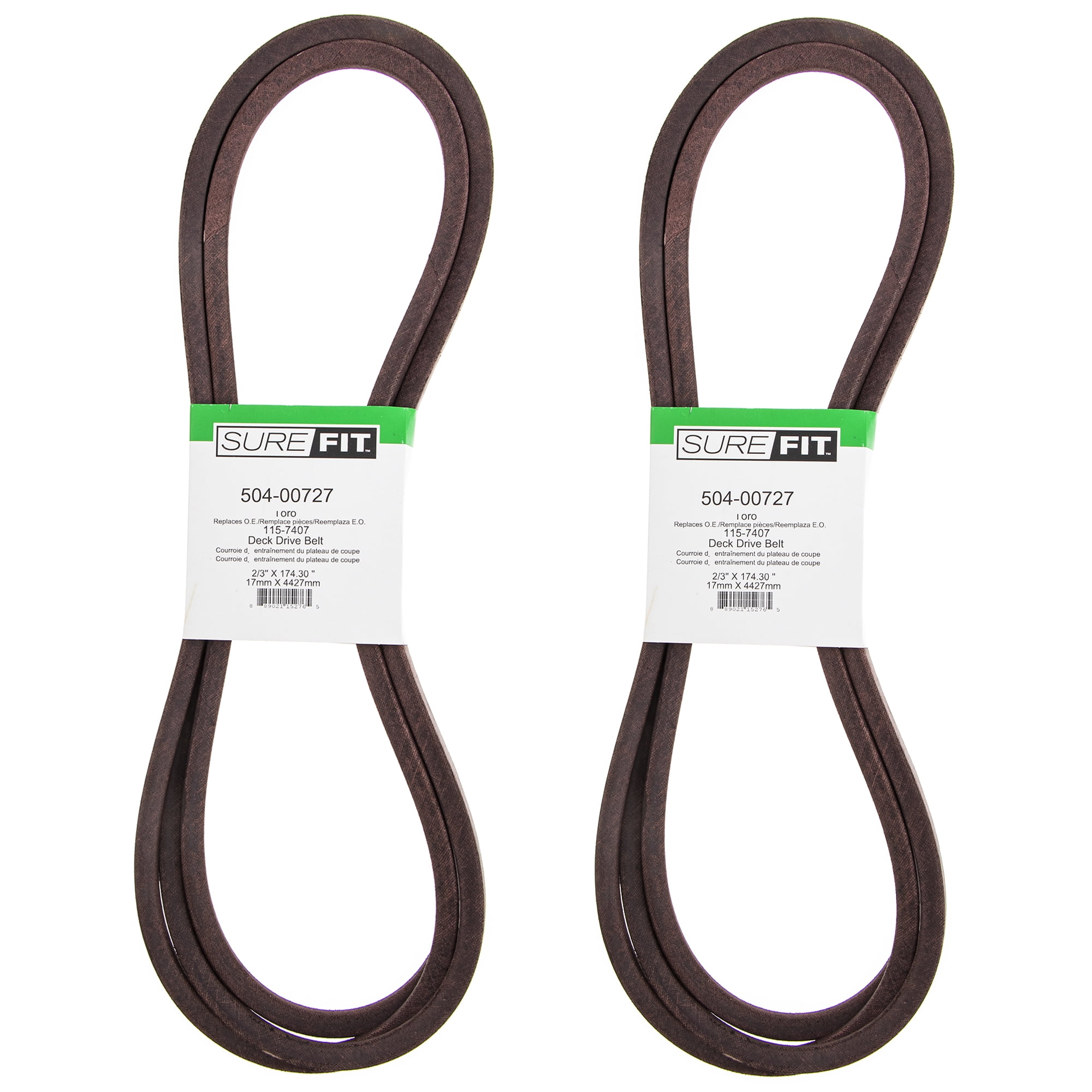 SureFit Deck Drive Belts Replacement for Toro 1157407 48" Cut Z Master
