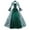 Green, variant on Brilliant Fall Dresses for Women 2024 Maxi Glossy Pleated 3D Women Plus Size Vintage Gothic Court Collar Patchwork Bow Dress
