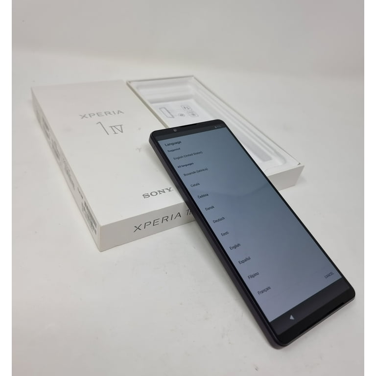 Sony Xperia 1 IV Cell Phone, 5G Dual SIM, 256GB, 12GB RAM Sony Xperia 1 IV Cell Phone, 5G Dual SIM, 256GB, 12GB RAM