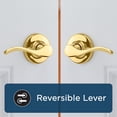 thumbnail image 3 of Belmont Poignée de Porte en Nickel Satiné, Levier d'Intimité Réversible, Poignées de Porte Intérieures pour Portes de Chambre et de Salle de Bain, Serrure de Porte Sans Clé pour Salle de Bain/chambre, Décor Traditionnel pour la Maison, 3 of 8