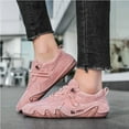 thumbnail image 6 of Women's Walking Shoes Retro Fashion Casual Shoes Outdoor Non-slip Sneakers Comfortable Lightweight Loafers Pink 6 US, 6 of 7