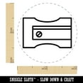 thumbnail image 2 of Pencil Sharpener Teacher School Self-Inking Rubber Stamp Ink Stamper - Dry Pad (No Ink) - Mini 1/2 Inch, 2 of 7