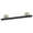 Matte Nickel / Matte Black, variant on Alno A9420-8-MN/MB Vita Bella Modern 8" Center To Center Diamond Knurled Bar Bathroom