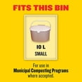 thumbnail image 3 of Glad 100% Compostable Bags - Small 10 Litres - Lemon scent, 100 Compost Bags, 3 of 8