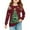 #01Green, variant on Drmagiyhm Long Sleeve T Shirts for Girl Size 10-12 Cute Christmas Crewneck Shirts Floral Print Tshirt Casual Holidays Stretchy Girls Graphic Tees 4-5 Years Deep Red
