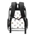 thumbnail image 2 of Easygdp Bbaseball Dog Clear Backpack, Transparent Bookbag for School for Women Men, Capacity Clear Bag for College, Travel, 2 of 7