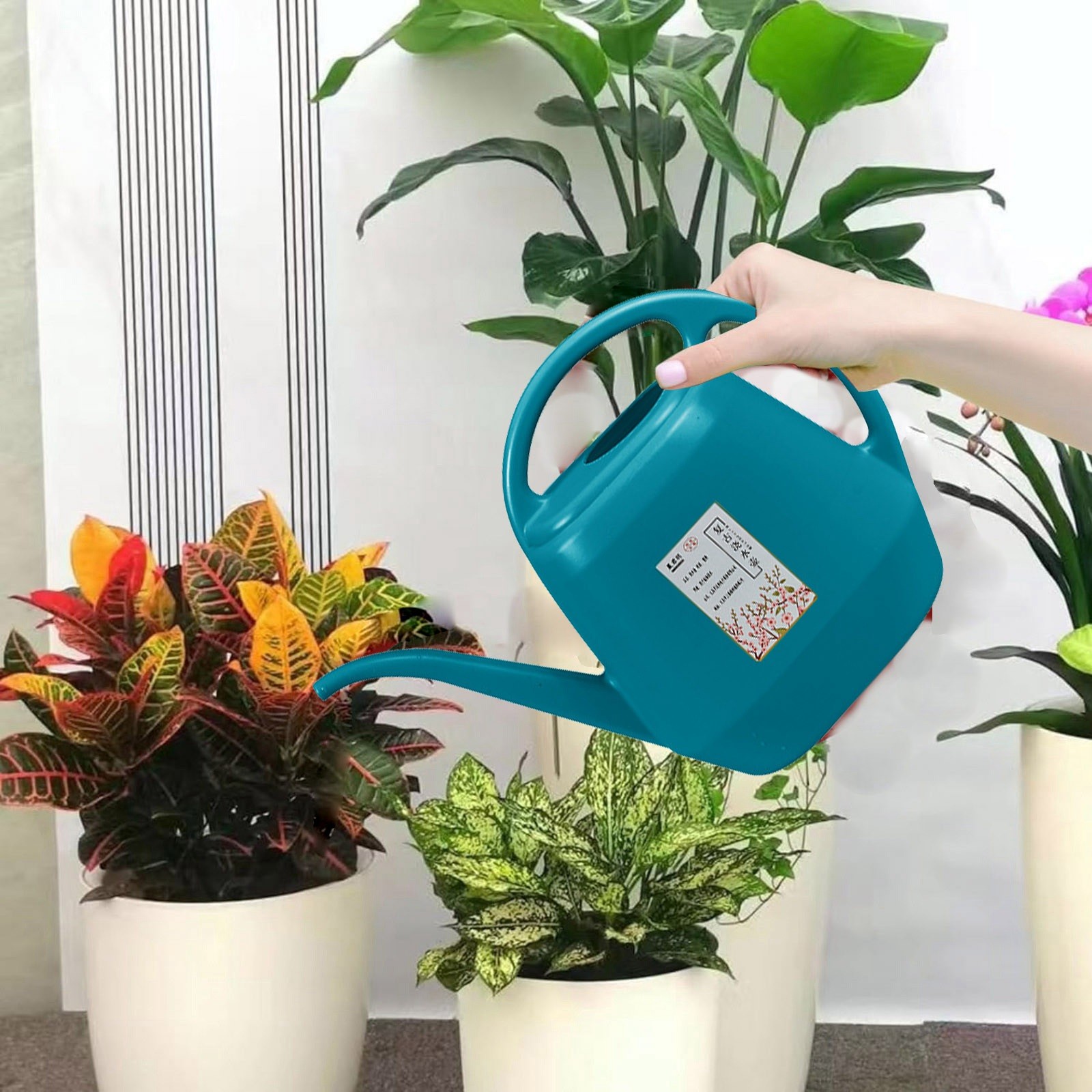 Arrosoir De Jardin 4L Avec Poignée Ergonomique - Bec Long, Sans Couvercle - Polypropylène Résistant
