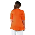 thumbnail image 3 of 24seven Comfort Apparel Elbow Sleeve Plus Size Tunic Top For Women, 3 of 4