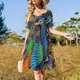 thumbnail image 4 of Vestido de manga corta para mujer, vestido de novia, ropa de verano., 4 of 7