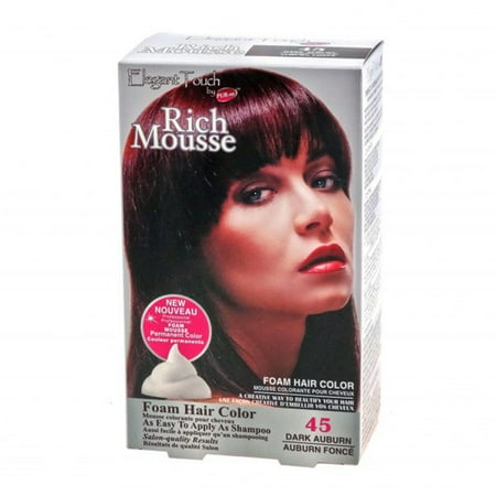 Foam Hair Color Rich Mousse Dark Auburn 45 Elegant Touch By Pur Est Walmart Canada