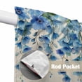 thumbnail image 4 of Spring Blue Floral Swag Valances for Windows 2 Pack, Kitchen Window Curtains 36 Inch Length, Farmhouse Weeping Floral Leaves Burlap Privacy Swag Curtains for Living Room/Bathroom 36"x36", 4 of 8