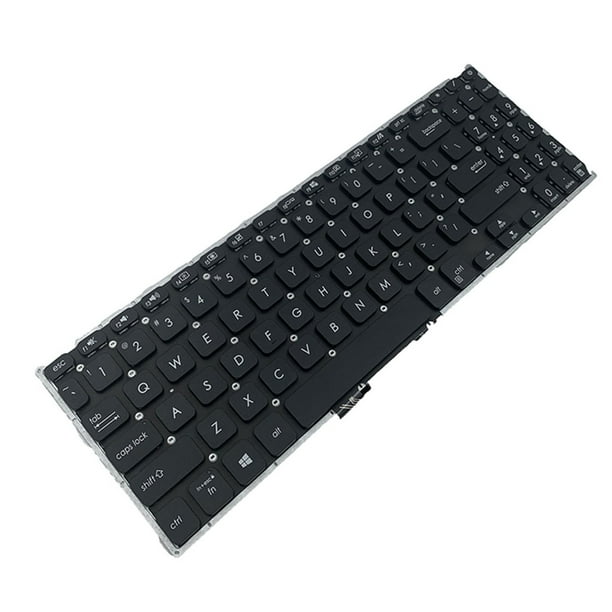 sweethay Teclado para computadora portátil Accesorio para computadora Sensible Reemplazo de componente de entrada PC Disposición de EE. UU. Juegos de teclado y mouse para computadora