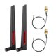 thumbnail image 1 of 2pcs M.2/NGFF Wireless Network Card Connection Cable, 2 x 8dBi AC688 Network Antenna, 1 of 4