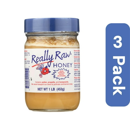Really Raw Honey Unstrained Pest Free 16 oz (Pack Of 3)