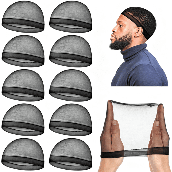 TUWAFE Silky Stocking Cap Breathable Wave Cap for Men Soft Sleeping Shower Caps Adult Stretchy Beanie Caps Compression over Durag Wave Cap