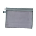 thumbnail image 2 of Mesh Organizing Pouch Portable Mesh Travel Bag Cosmetic and Toiletries Organizer Bag for Home Offices Holiday Men Travel Gray M, 2 of 7