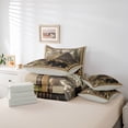 thumbnail image 6 of Homewish Safari Bear Bedding Comforter Set 7-Piece for Teenagers,Jungle Animal King Bedding Sets,Woodland Vintage Cabin Ultra Soft Bed Sheets,Luxury Bedroom Decor,Reversible, 6 of 8