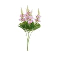 thumbnail image 2 of Ramo de flores artificiales de jacinto y manzano silvestre con jarrón, arreglo floral realista de seda para decoración del hogar y bodas, 29 cm, 2 of 6