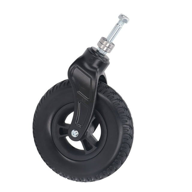 Rueda para silla de ruedas resistente al desgaste cubo de rueda de PU engrosado rueda de repuesto para silla de ruedas aplicación amplia rodamiento estable para carritos de ANGGREK Otros