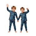 thumbnail image 2 of Halloween Pajamas, Navy Blue Matching Family Pajamas Pumpkin Front Long Sleeve 2 Piece Pajama Set Comfort Sleepwear Nightwear Loungewear Classic Casual Family Wear, 2 of 6