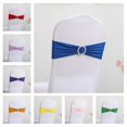 thumbnail image 5 of 10 piezas Diadema elástica azul marino con hebilla para sillas de boda, lazo de licra, poliéster y elastano, 5 of 5