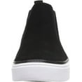 thumbnail image 2 of Toms Bryce Black Leather Suede Pull On Rounded Toe Low Top Fashion Sneakers (Black, 7), 2 of 6