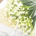 thumbnail image 3 of Morttic 20 Bundles Artificial Calla Lily Flower Plants Outdoor UV Resistant Decoration (White), 3 of 7
