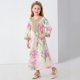 thumbnail image 4 of Vestido largo estilo étnico para niñas de talla mediana y grande., 4 of 9