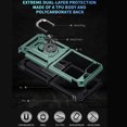 thumbnail image 7 of Dteck for Samsung Galaxy Z Flip 6 Case with Outer Screen Protector, Galaxy Z Flip 6 Case with 
360° Rotate Ring Stand & Hinge Protection, Drop-Proof Full Body Cover for Samsung Galaxy Z Flip6 5G,Green, 7 of 7
