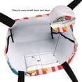 thumbnail image 6 of FORMRS Womens Canvas Tote Bag with Zipper Inner Pocket Shoulder Handbag, Red Striped Lemon, 6 of 7