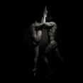 thumbnail image 2 of Meyer, Marc 26x26 Gold Ornate Wood Framed with Double Matting Museum Art Print Titled - The Dancers - 1348, 2 of 4